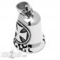 Preview: Edelstahl Biker-Bell mit großem Eisernen Kreuz und Flammen Motorrad Glocke Geschenk Preview: Edelstahl Biker-Bell mit großem Eisernen Kreuz und Flammen Motorrad Glocke Geschenk